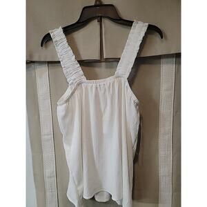 Olivia Rae New York Womens White Mini Summer Top B9